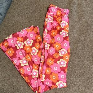 SHEIN retro bell bottom pants